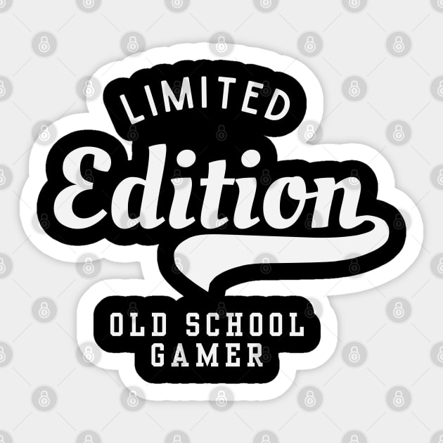 Limited Edition Old School Gamer Sticker by Stylecombinator